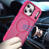 InFrame Series MagSafe Matte Case with Camera Ring Stand for iPhone 17 Pro - Hot Pink