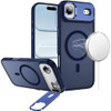 InFrame Series MagSafe Matte Case with Camera Ring Stand for iPhone Air - Blue