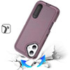 Military Grade TUFF Hybrid Armor Case with Kickstand for iPhone 17 - Burgundy