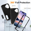 Military Grade TUFF Hybrid Armor Case with Kickstand for iPhone 17 - Black
