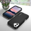 Military Grade TUFF Hybrid Armor Case with Kickstand for iPhone 17 - Black