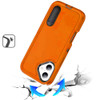 Military Grade TUFF Hybrid Armor Case with Kickstand for iPhone 17 - Cosmic Orange