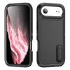 Military Grade TUFF Hybrid Armor Case with Kickstand for iPhone Air - Black