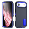 Military Grade TUFF Hybrid Armor Case with Kickstand for iPhone Air - Black Blue
