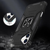 Military Grade Robust Series Hybrid Case with Ring Grip for iPhone 17 - Black