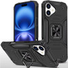 Military Grade Robust Series Hybrid Case with Ring Grip for iPhone 17 - Black