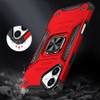 Military Grade Robust Series Hybrid Case with Ring Grip for iPhone 17 - Red