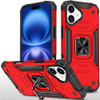 Military Grade Robust Series Hybrid Case with Ring Grip for iPhone 17 - Red