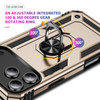 Military Grade Hybrid Case with Ring Grip for iPhone 17 Pro Max - Gold