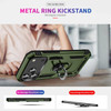 Military Grade Hybrid Case with Ring Grip for iPhone 17 Pro Max - Military Green