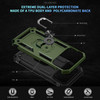 Military Grade Hybrid Case with Ring Grip for iPhone 17 Pro Max - Military Green