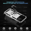 Military Grade Hybrid Case with Ring Grip for iPhone 17 Pro Max - Silver