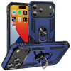 Military Grade Hybrid Case with Ring Grip for iPhone 17 Pro Max - Blue