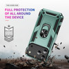 Military Grade Hybrid Case with Ring Grip for iPhone 17 Pro - Green