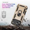 Military Grade Hybrid Case with Ring Grip for iPhone 17 Pro - Gold