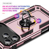 Military Grade Hybrid Case with Ring Grip for iPhone 17 Pro - Rose Gold