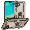 Military Grade Hybrid Case with Ring Grip for iPhone 17 - Gold