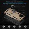Military Grade Hybrid Case with Ring Grip for iPhone 17 - Gold