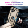 Military Grade Hybrid Case with Ring Grip for iPhone 17 - Gold