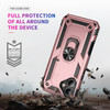 Military Grade Hybrid Case with Ring Grip for iPhone 17 - Rose Gold