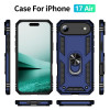 Military Grade Hybrid Case with Ring Grip for iPhone Air - Blue