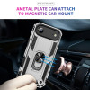 Military Grade Hybrid Case with Ring Grip for iPhone Air - Silver