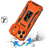 Military Grade Ring Holder Case with Camera Lens Cover for iPhone 17 Pro Max - Cosmic Orange