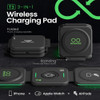 InfinaCore T3 3-in-1 MagSafe Wireless Charging Station for iPhone, Apple Watch, and AirPods - Black