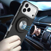 Circular Series Hybrid Case with Rotating Ring Stand for iPhone 17 Pro - Black