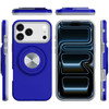 Circular Series Hybrid Case with Rotating Ring Stand for iPhone 17 Pro - Blue