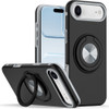 Circular Series Hybrid Case with Rotating Ring Stand for iPhone Air - Black