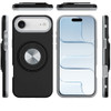 Circular Series Hybrid Case with Rotating Ring Stand for iPhone Air - Black