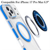 Clarity Collection MagSafe Case with Camera Ring Stand for iPhone 17 Pro Max - Blue