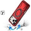 Military Grade MagSafe Hybrid Armor Case with Rotating Kickstand for iPhone 17 Pro Max - Red