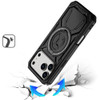 Military Grade MagSafe Hybrid Armor Case with Rotating Kickstand for iPhone 17 Pro - Black