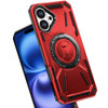 Military Grade MagSafe Hybrid Armor Case with Rotating Kickstand for iPhone 17 - Red