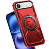 Military Grade MagSafe Hybrid Armor Case with Rotating Kickstand for iPhone Air - Red