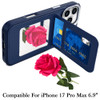 Flap Leather Wallet Fusion Case for iPhone 17 Pro Max - Blue