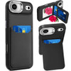 Flap Leather Wallet Fusion Case for iPhone Air - Black
