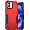 Military Grade Shockproof Hybrid Armor Case for iPhone 17 - Red