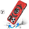 Military Grade Robotic Series Hybrid Case with Ring Grip for iPhone 17 Pro Max - Red