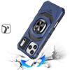 Military Grade Robotic Series Hybrid Case with Ring Grip for iPhone 17 Pro - Blue
