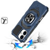 Military Grade Robotic Series Hybrid Case with Ring Grip for iPhone 17 - Blue