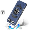 Military Grade Robotic Series Hybrid Case with Ring Grip for iPhone Air - Blue