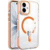 Clarity Collection MagSafe Case with Multi-Angle Camera Ring Stand for iPhone 17 - Cosmic Orange