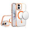 Clarity Collection MagSafe Case with Multi-Angle Camera Ring Stand for iPhone 17 - Cosmic Orange