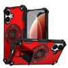 Military Grade MagSafe Tough Ultra Rugged Hybrid Case with Kickstand for iPhone 17 - Red