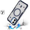 Fusion Evo Transparent MagSafe Case with Camera Ring Stand for iPhone 17 - Blue