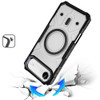 Fusion Evo Transparent MagSafe Case with Camera Ring Stand for iPhone Air - Black