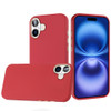 Soft Touch Dual-Layer Hybrid Case for iPhone 17 - Red
